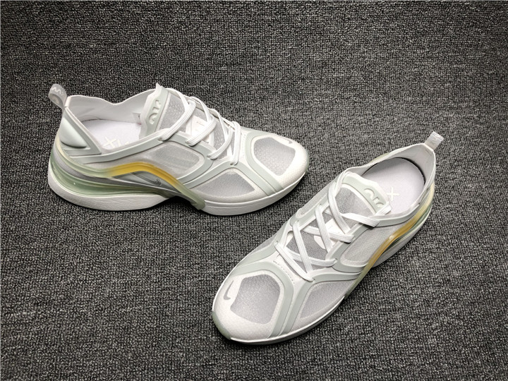 2021 Nike Air Max 270 Grey White Yellow Shoes For Women - Click Image to Close